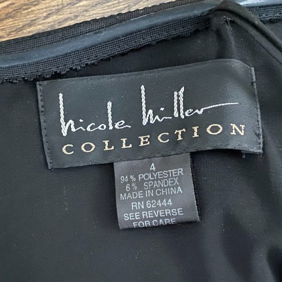 Nicole Miller Strapless Dress - Black (Size 4) - Picture 12 of 12